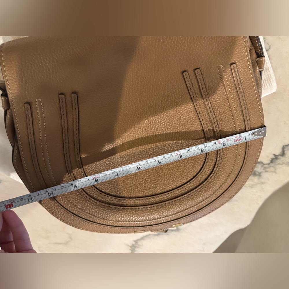 Authentic Chloe Marcie Tan Saddle Bag. - Picture 15 of 16